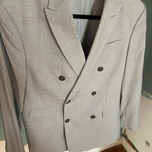 Banana Republic Double-Breasted Gray Blazer – Men’s 40R – Classic Fit
